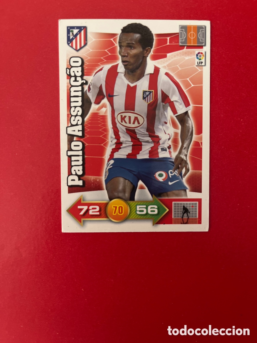 Football Stickers: PABLO ASSUN&Ccedil;AO ATLETICO DE MADRID 45 ADRENALYN 2010 2011 PANINI XL 10 11 CARTA CROMO FUTBOL