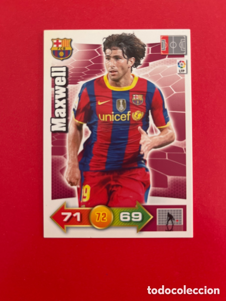 Figurine di Calcio: MAXWELL F.C.BARCELONA 61 ADRENALYN 2010 2011 PANINI XL 10 11 CARTA CROMO FUTBOL