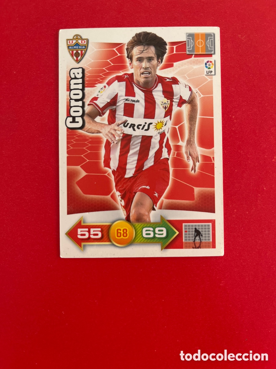 Football Stickers: CORONA ALMERIA 11 ADRENALYN 2010 2011 PANINI XL 10 11 CARTA CROMO FUTBOL