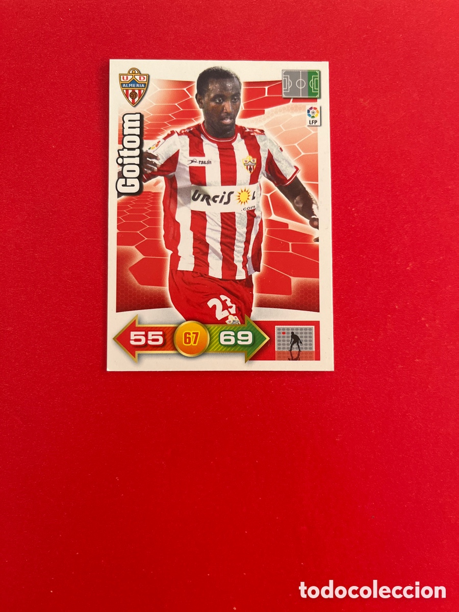 Cromos de F&uacute;tbol: GOITOM ALMERIA 16 ADRENALYN 2010 2011 PANINI XL 10 11 CARTA CROMO FUTBOL