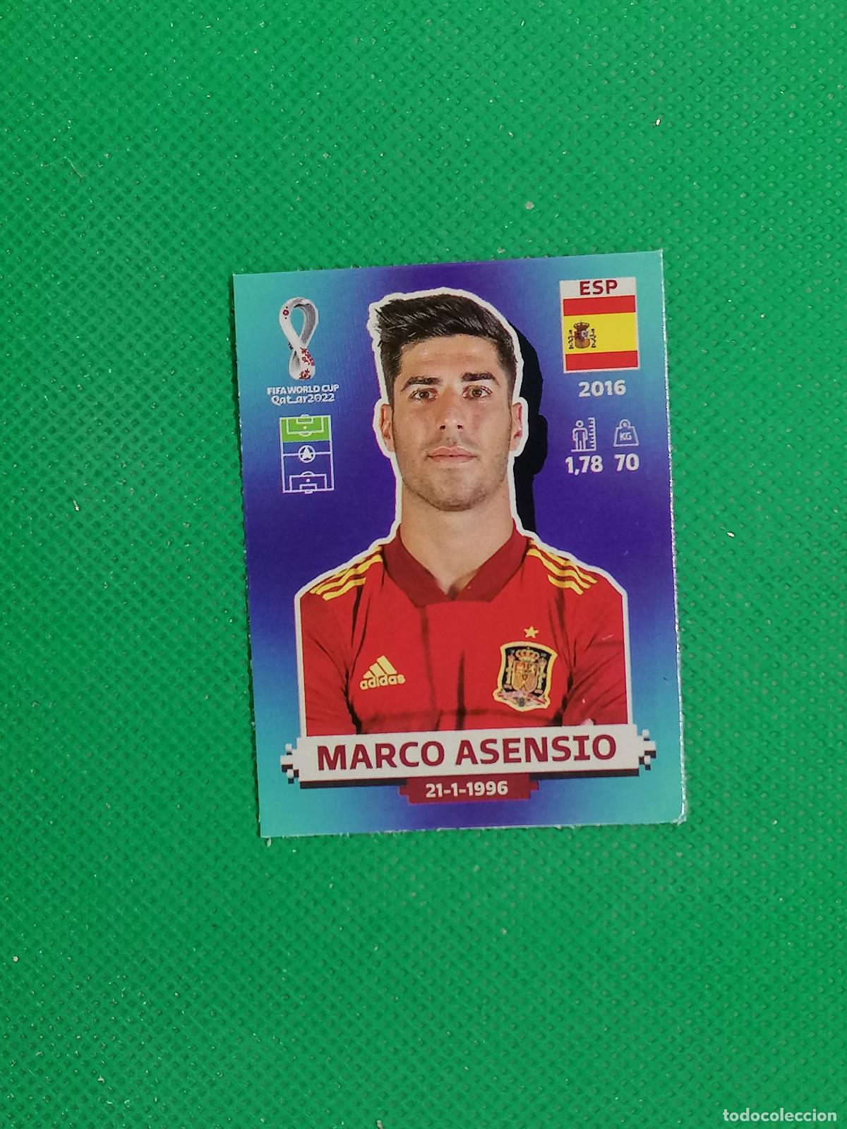 Cromos de Futebol: J6 MARCO ASENSIO ESPA&Ntilde;A ⚽ PANINI MUNDIAL WORLD CUP STICKER QATAR 2022 ⚽