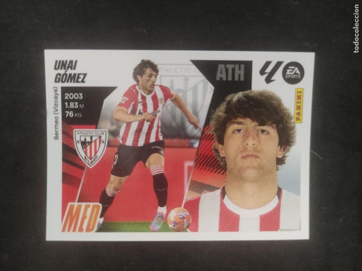 Cromos de F&uacute;tbol: LIGA ESTE 2025-26. #14 UNAI G&Oacute;MEZ. ATH BILBAO