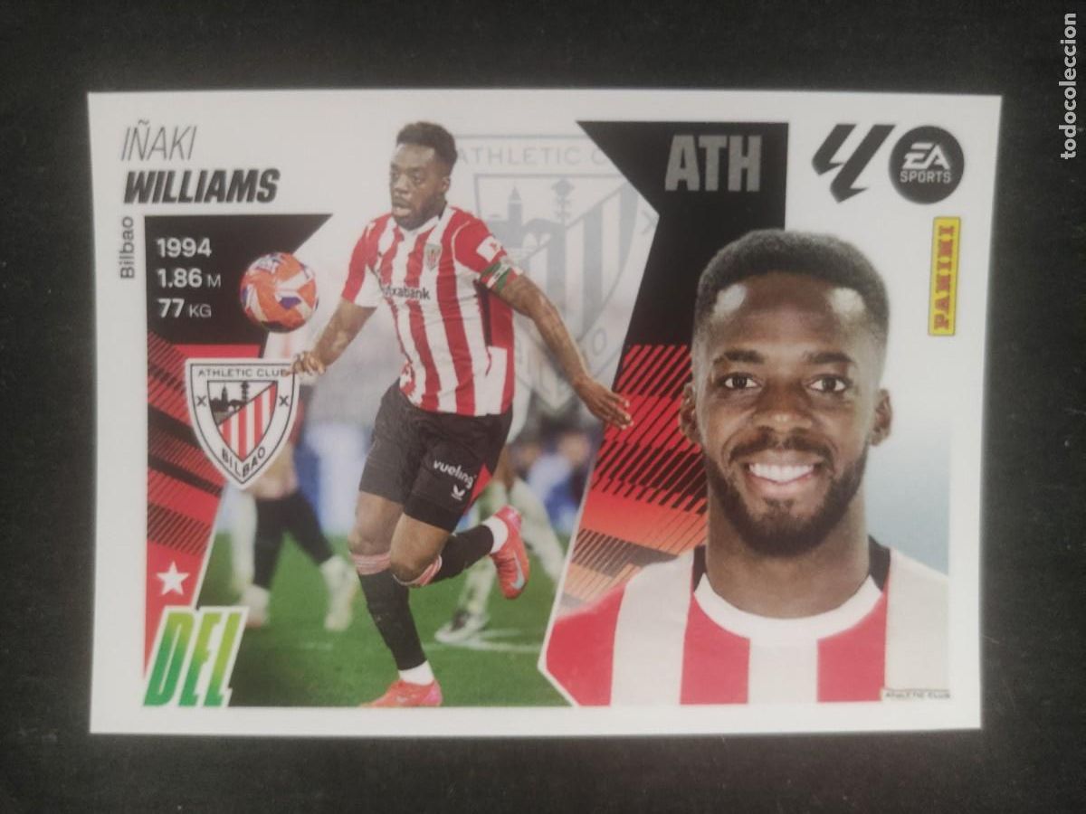 Cromos de F&uacute;tbol: LIGA ESTE 2025-26. #18 I&Ntilde;AKI WILLIAMS. ATH BILBAO