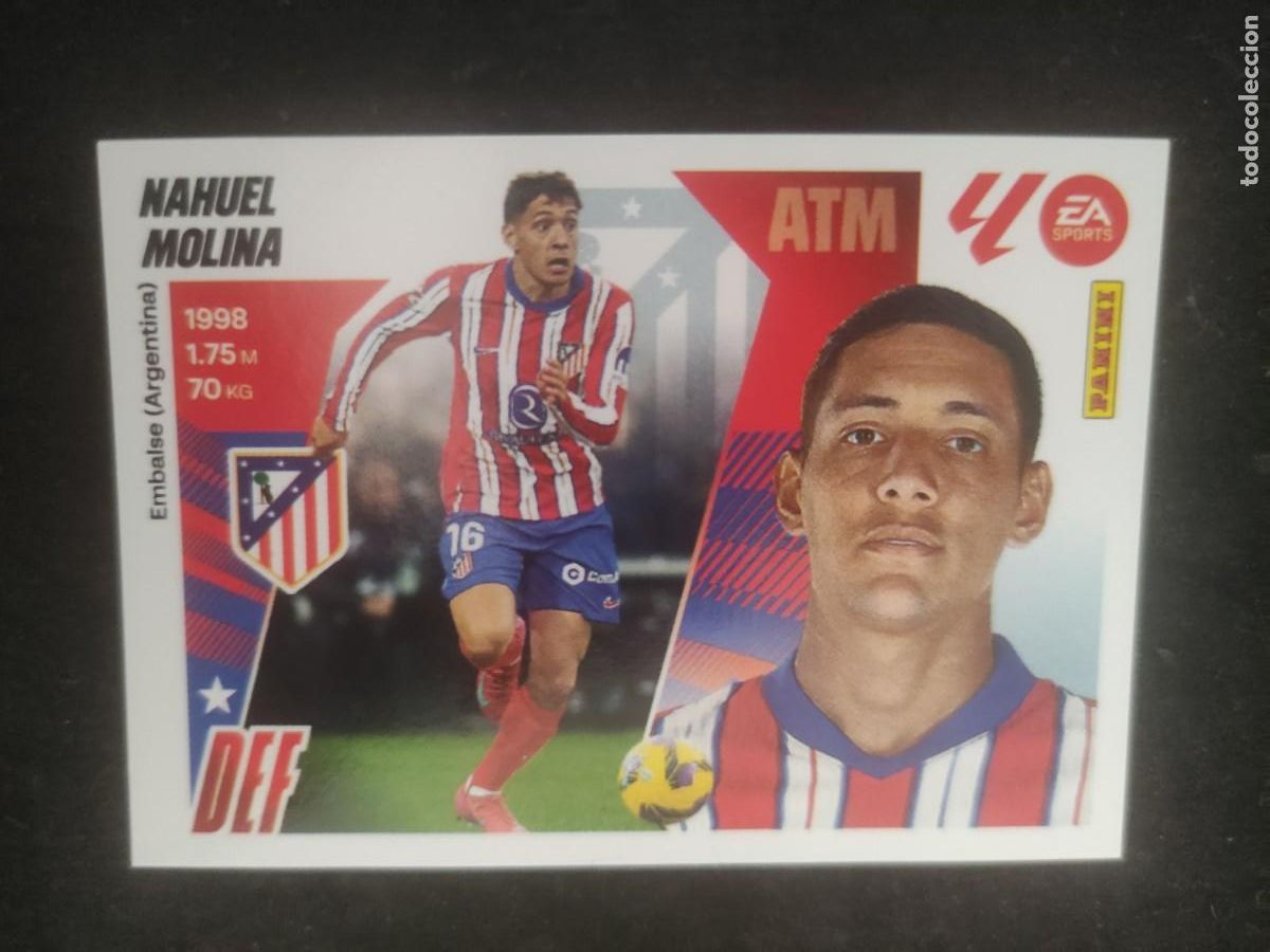 Cromos de F&uacute;tbol: LIGA ESTE 2025-26. #5 NAHUEL MOLINA. AT.MADRID