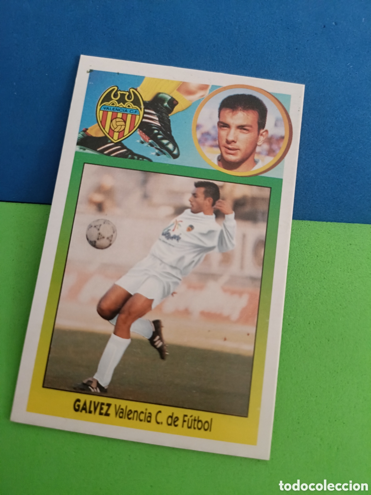 Fu&szlig;ball-Sticker: Panini Liga Este Carton recuperado 93 94 1993 1994 - Coloca G&aacute;lvez Valencia