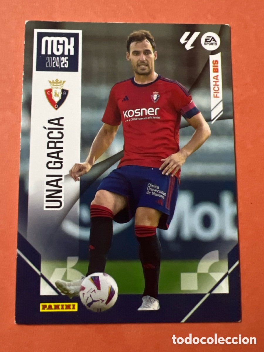 Fu&szlig;ball-Sticker: C7456. CROMO DE FUTBOL NUMERO 259 BIS UNAI GARCIA OSASUNA MGK 2024 2025 MEGACRACKS PANINI