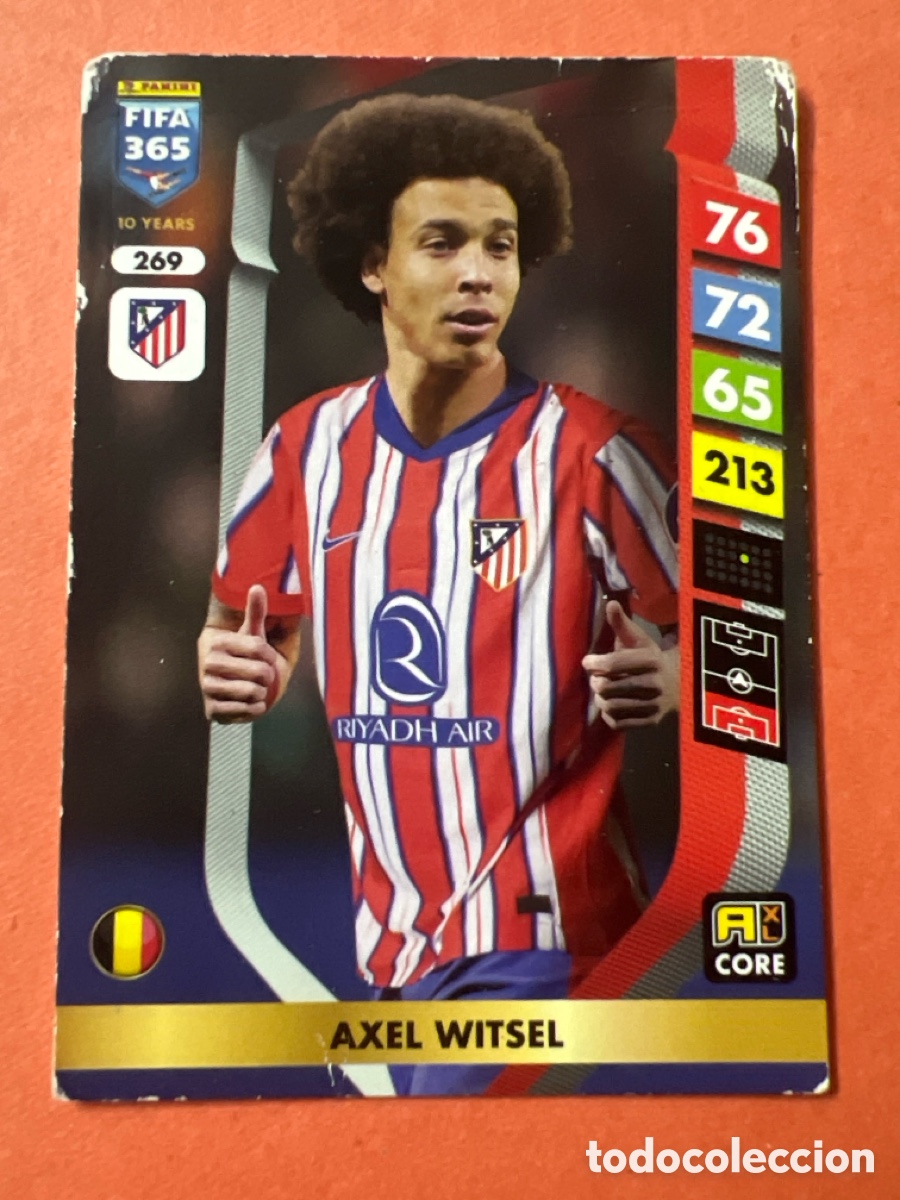 Fu&szlig;ball-Sticker: C7478. 269 AXEL WITSEL AT MADRID ADRENALYN FIFA 365 CROMO 24 25 FUTBOL 2024 2025
