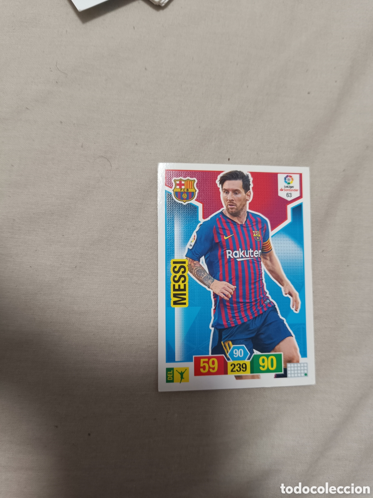 Cromos de f&uacute;tbol: Messi adrenalyn 18/19 63