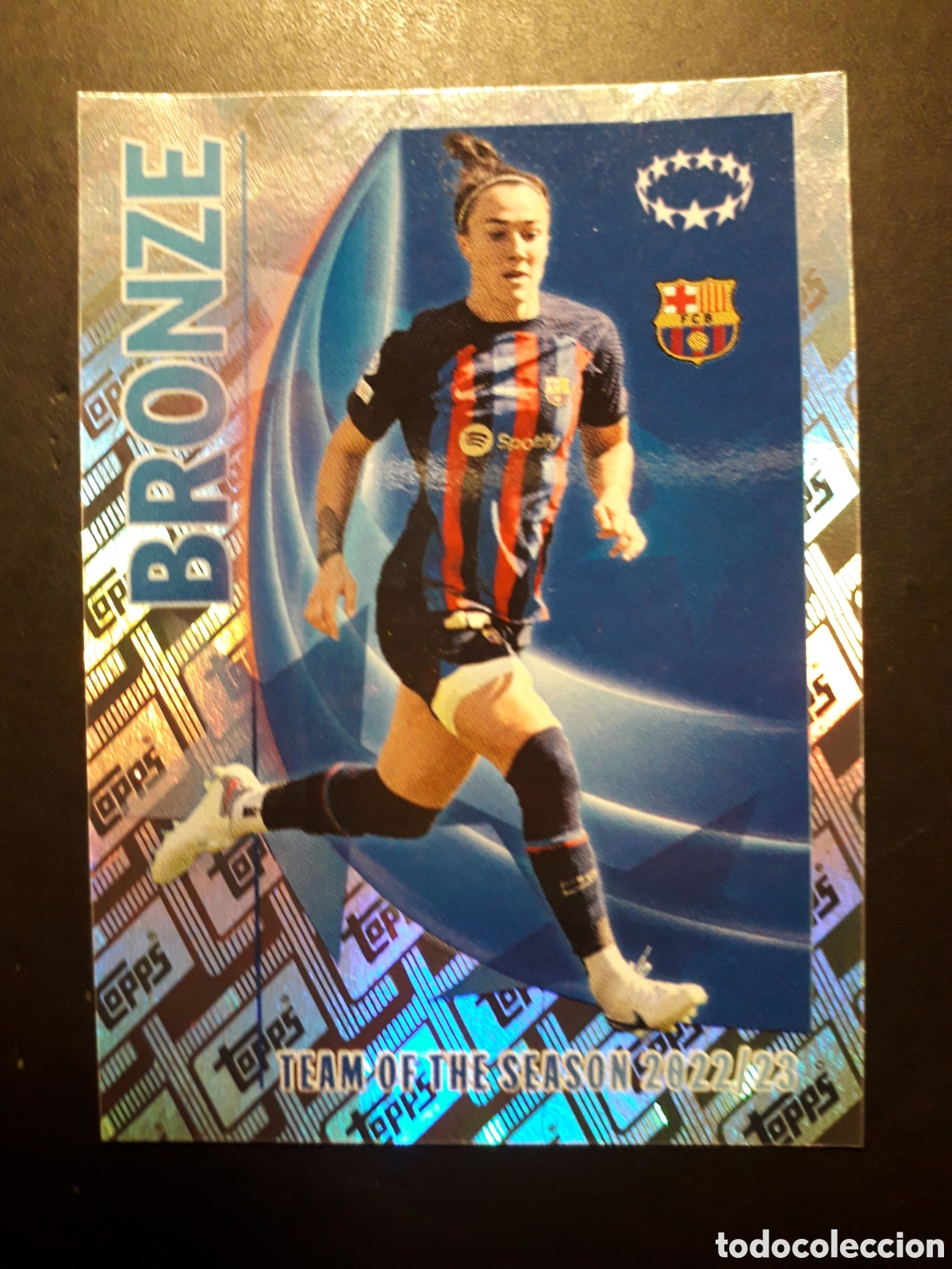 Cromos de f&uacute;tbol: BRONZE FC BARCELONA TEAM N&deg; 17 UEFA CHAMPIONS LEAGUE SEASON TOPPS 23 24 2023 2024 PEDIDO M&Iacute;NIMO 3&euro;.