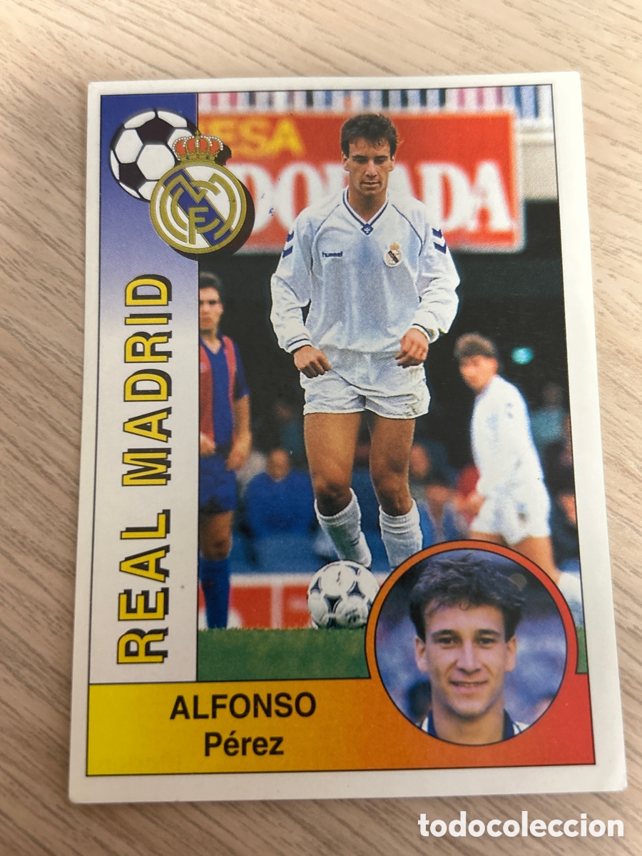 Cromos de F&uacute;tbol: ALFONSO REAL MADRID 195 PANINI LIGA 1994 1995 94 95 NUNCA PEGADO SIN PEGAR