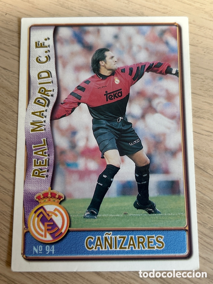 Football Stickers: Mundicromo fichas Liga 1996 1997 96 97 Ca&ntilde;izares n&deg; 94 Real Madrid