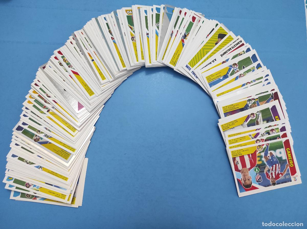 Cromos de F&uacute;tbol: LOTE FUTBOL 340 CROMOS BASICOS DIFERENTES MAS 10 FICHAJES DE REGALO SIN PEGAR LIGA ESTE 2017-2018 **