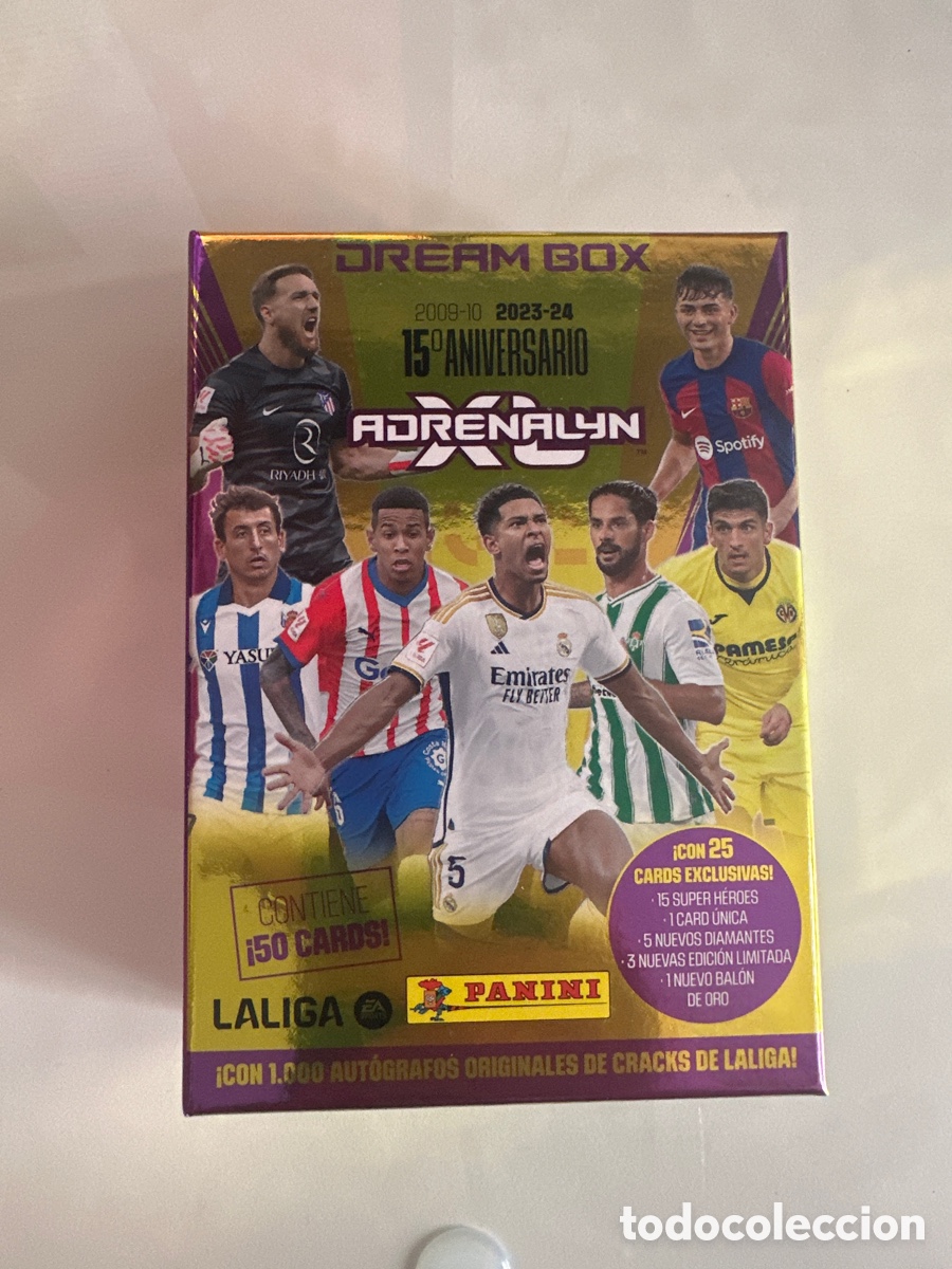 Cartes &agrave; collectionner de Football: ADRENALYN DREAM BOX 2023 2024 CAJA VAC&Iacute;A 23 24 PERFECTO ESTADO
