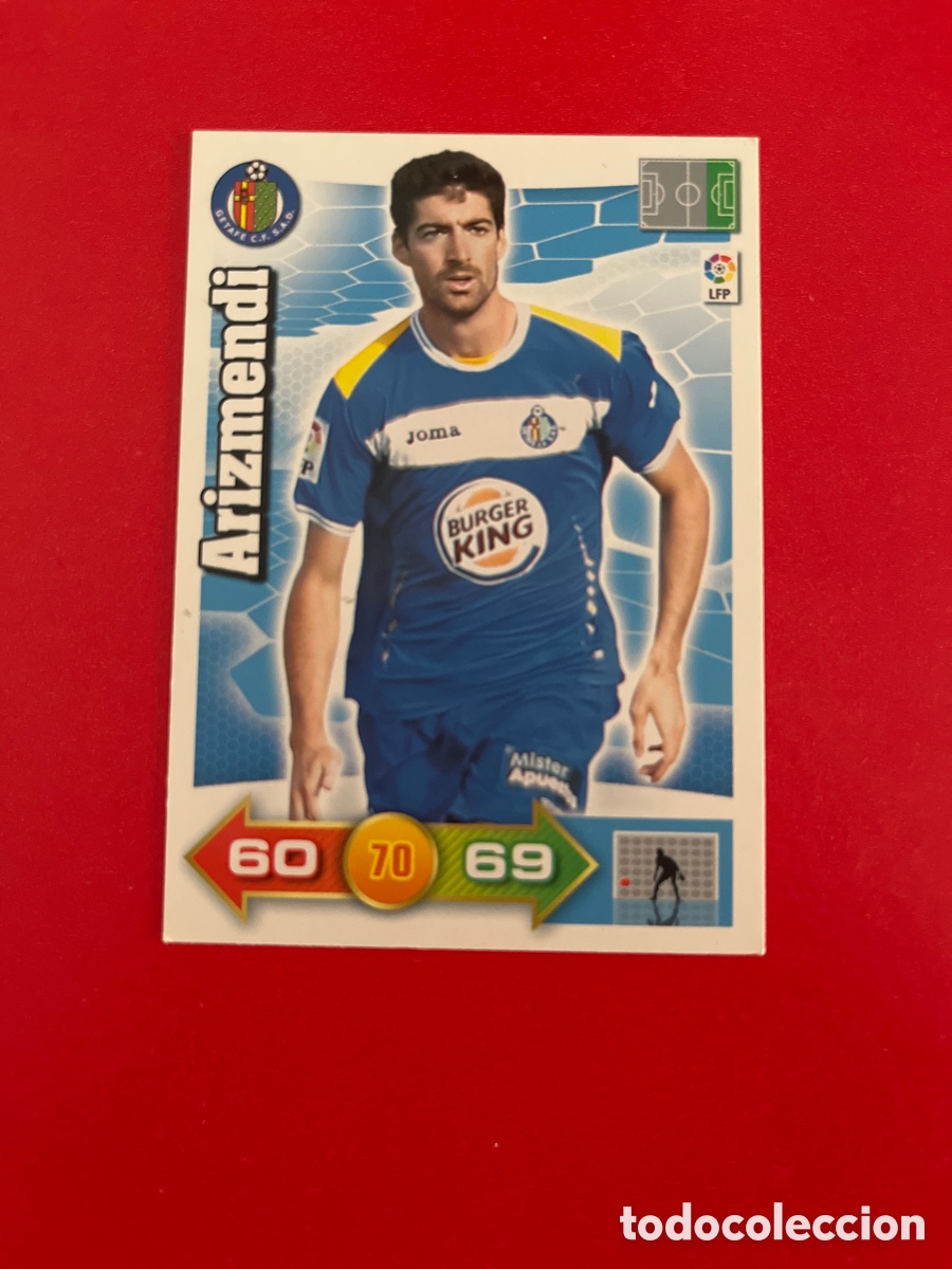 Cromos de F&uacute;tbol: ARIZMENDI GETAFE 124 ADRENALYN 2010 2011 PANINI XL 10 11 CARTA CROMO FUTBOL