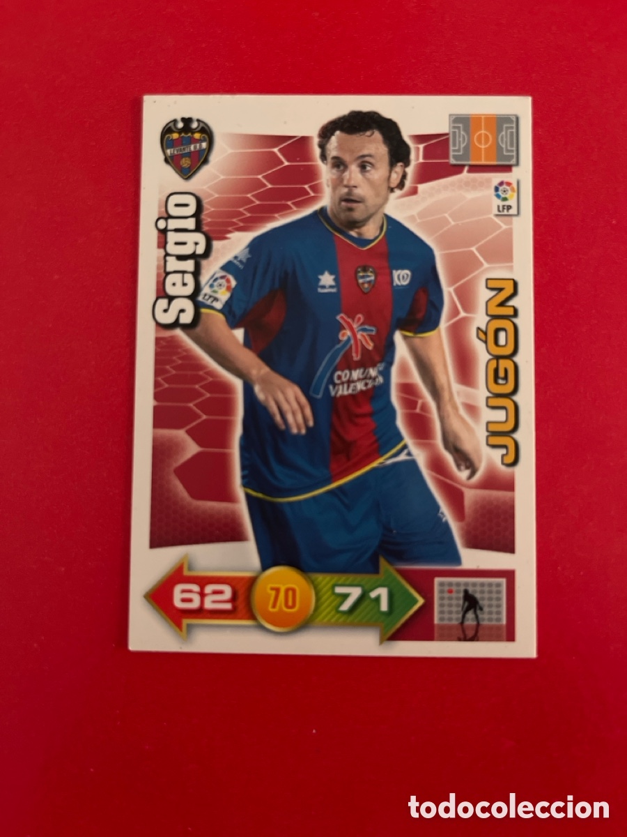 Cromos de Futebol: SERGIO JUGON LEVANTE U.D. 152 ADRENALYN 2010 2011 PANINI XL 10 11 CARTA CROMO FUTBOL