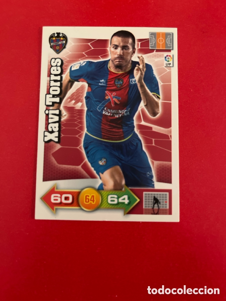 Cromos de F&uacute;tbol: XAVI TORRES LEVANTE U.D. 154 ADRENALYN 2010 2011 PANINI XL 10 11 CARTA CROMO FUTBOL