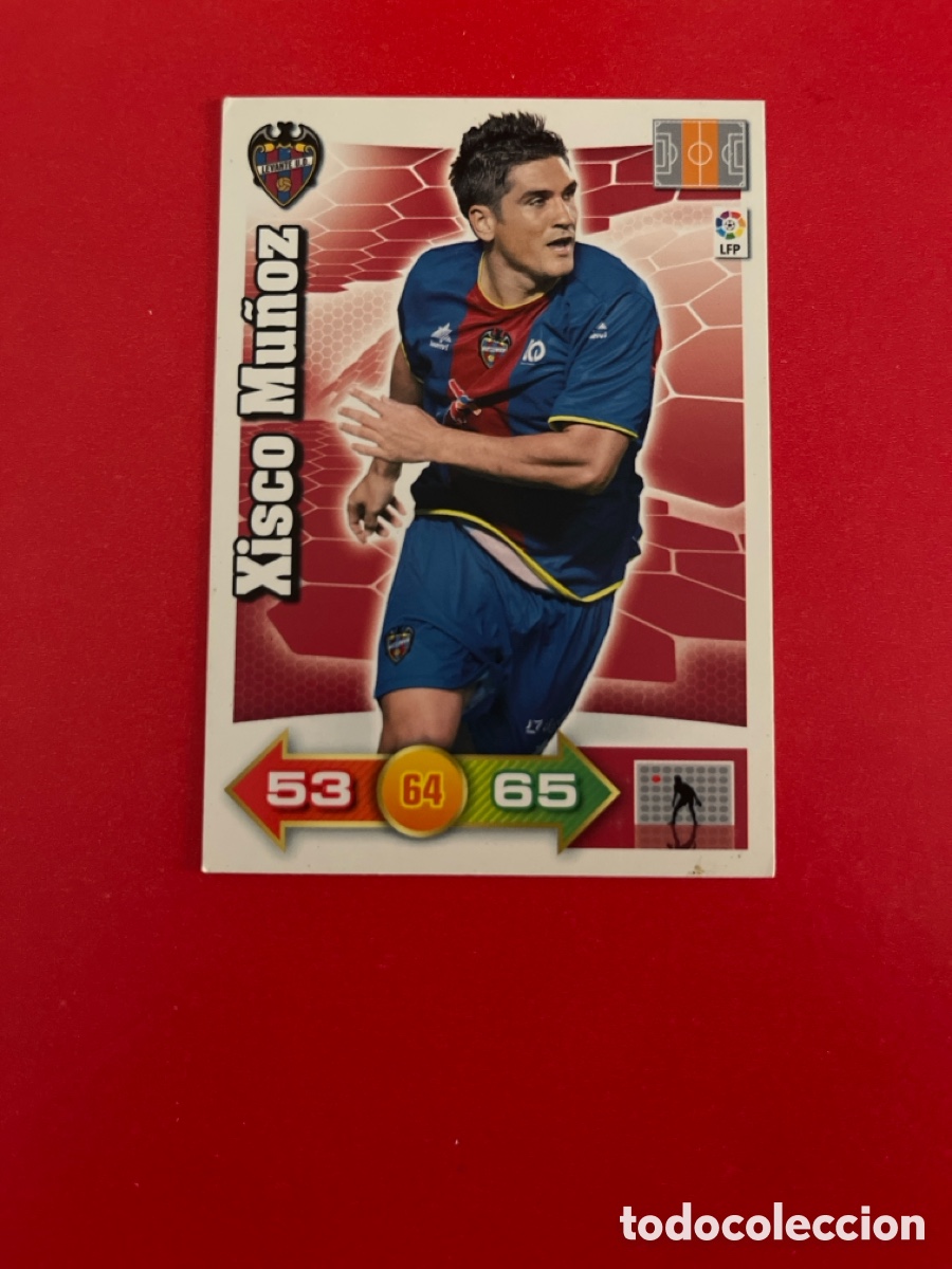 Cromos de Futebol: XISCO MU&Ntilde;OZ LEVANTE U.D. 155 ADRENALYN 2010 2011 PANINI XL 10 11 CARTA CROMO FUTBOL