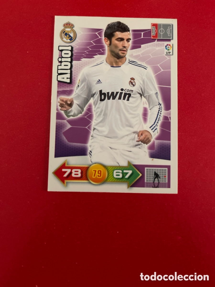 Cromos de F&uacute;tbol: ALBIOL REAL MADRID 167 ADRENALYN 2010 2011 PANINI XL 10 11 CARTA CROMO FUTBOL