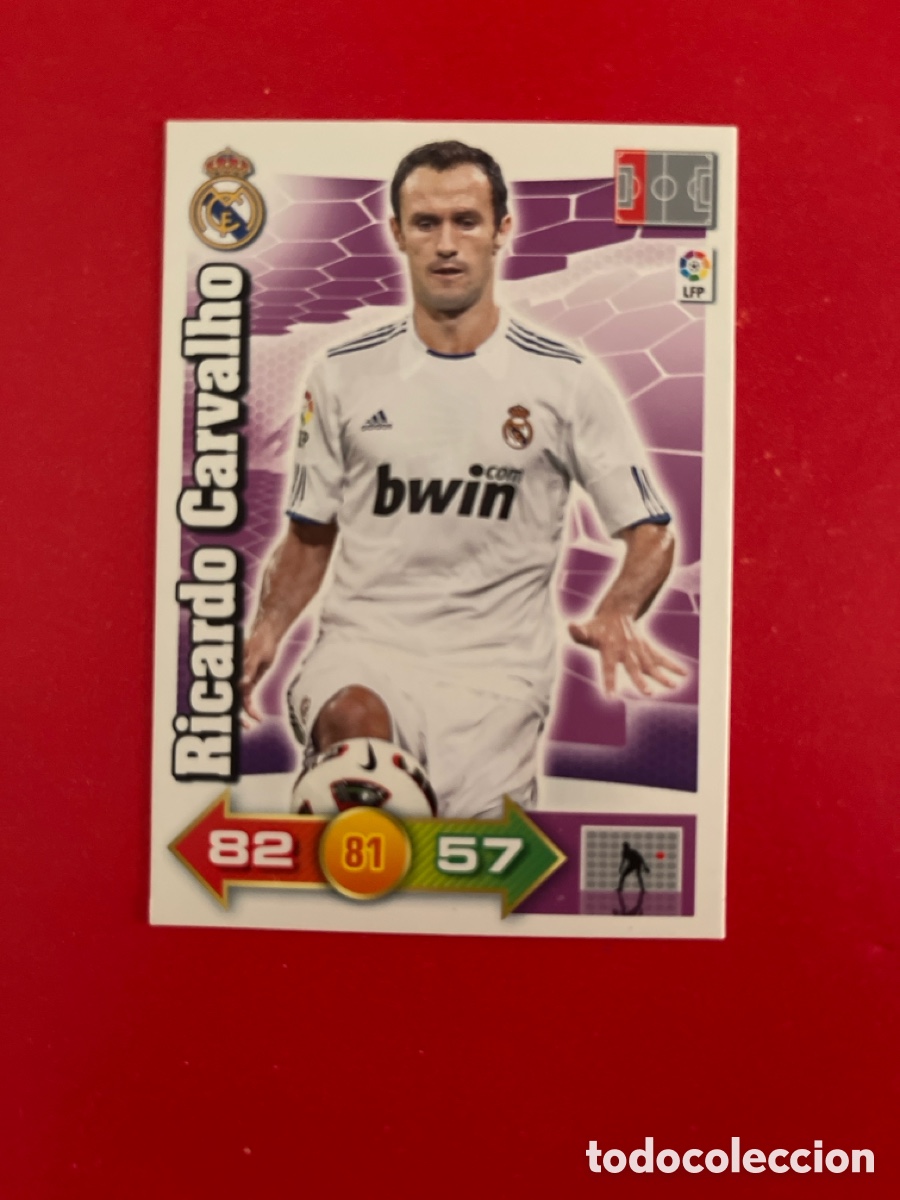 Figurine di Calcio: RICARDO CARVALHO REAL MADRID 168 ADRENALYN 2010 2011 PANINI XL 10 11 CARTA CROMO FUTBOL