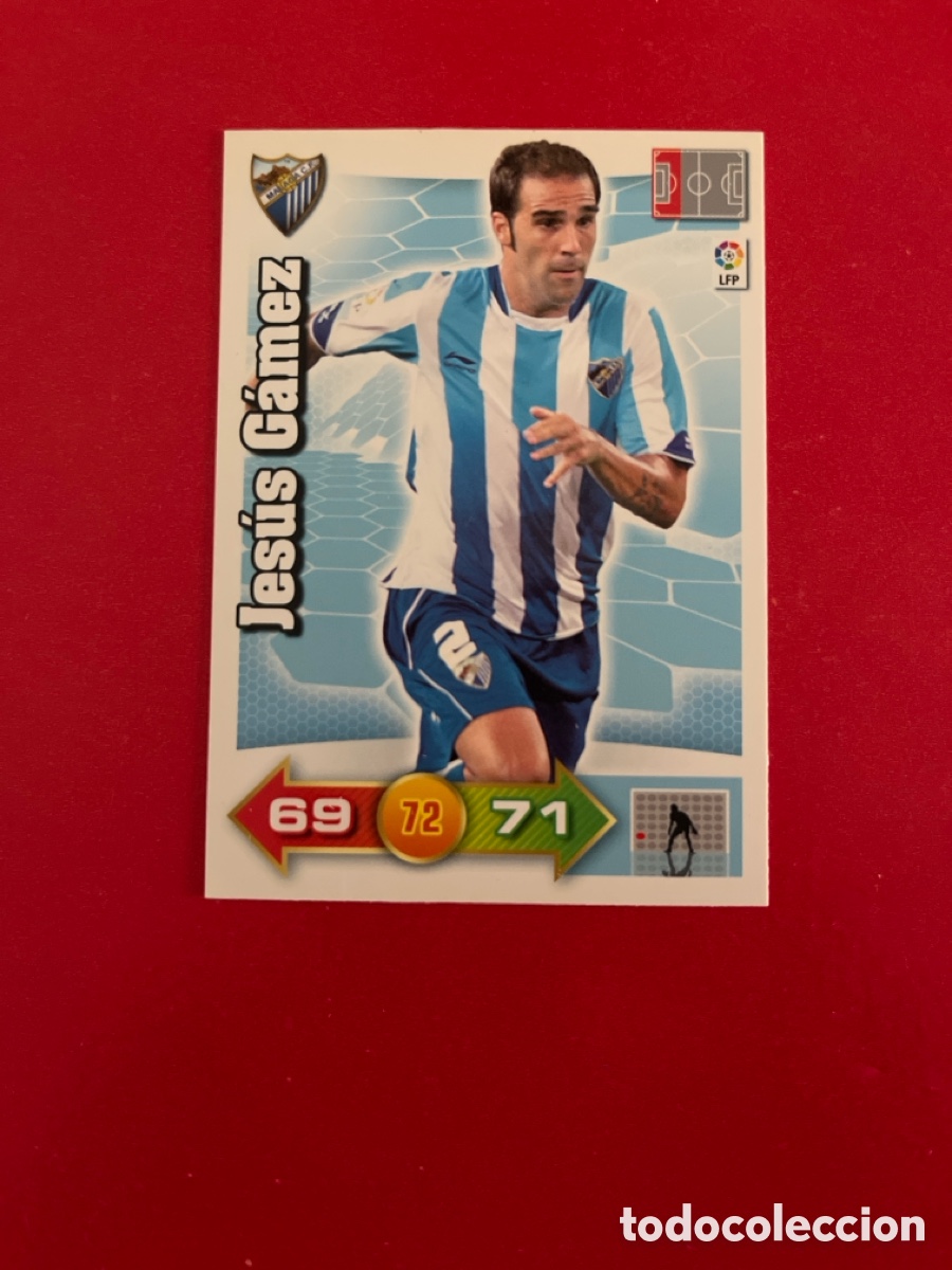 Figurine di Calcio: JESUS GAMEZ MALAGA 182 ADRENALYN 2010 2011 PANINI XL 10 11 CARTA CROMO FUTBOL