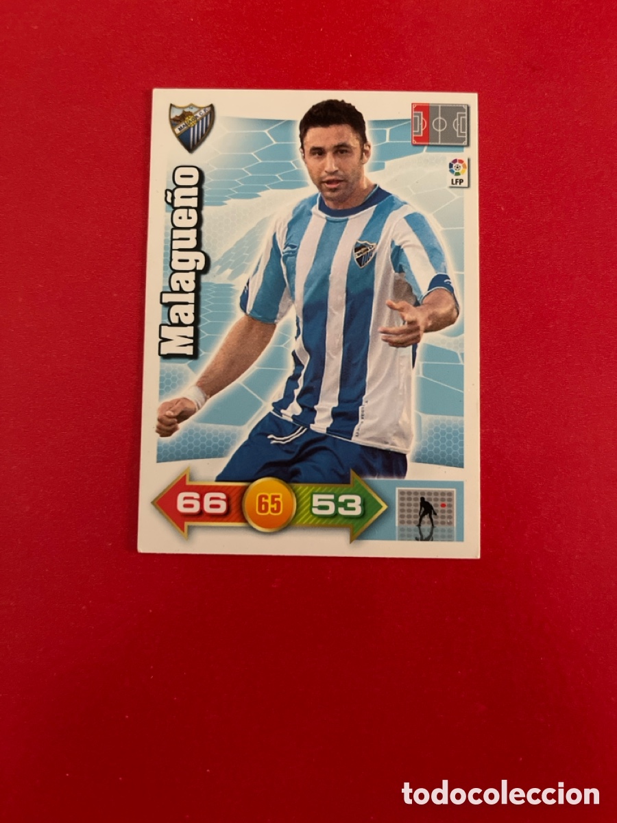 Figurine di Calcio: MALAGUE&Ntilde;O MALAGA 185 ADRENALYN 2010 2011 PANINI XL 10 11 CARTA CROMO FUTBOL