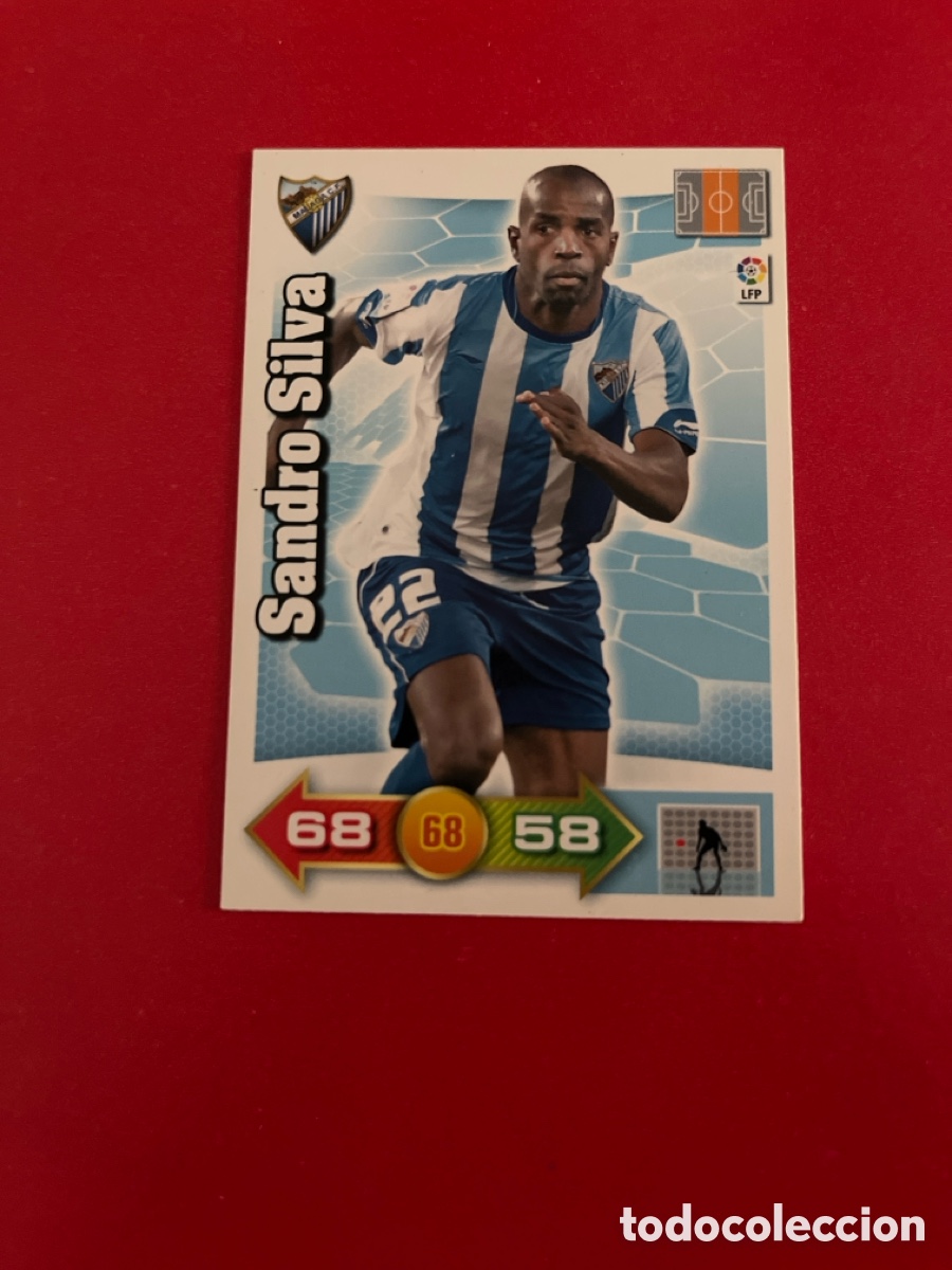 Cromos de f&uacute;tbol: SANDRO SILVA MALAGA 188 ADRENALYN 2010 2011 PANINI XL 10 11 CARTA CROMO FUTBOL