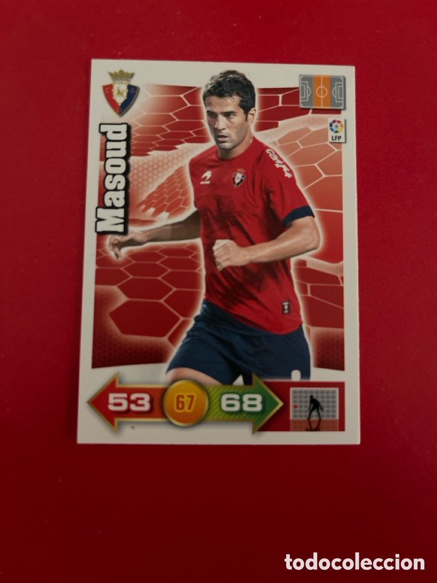 Cromos de F&uacute;tbol: MASOUD OSASUNA 230 ADRENALYN 2010 2011 PANINI XL 10 11 CARTA CROMO FUTBOL