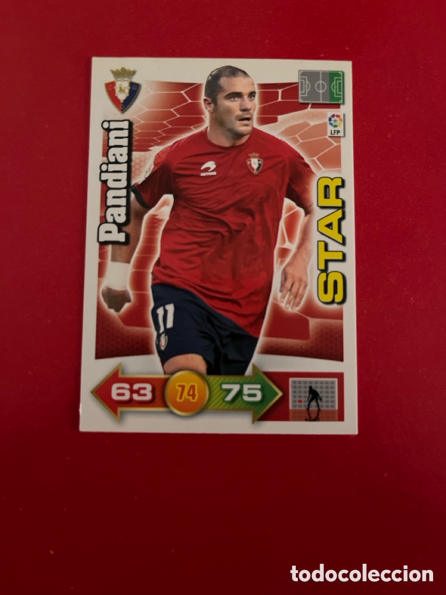 Cromos de F&uacute;tbol: PANDIANI STAR OSASUNA 233 ADRENALYN 2010 2011 PANINI XL 10 11 CARTA CROMO FUTBOL