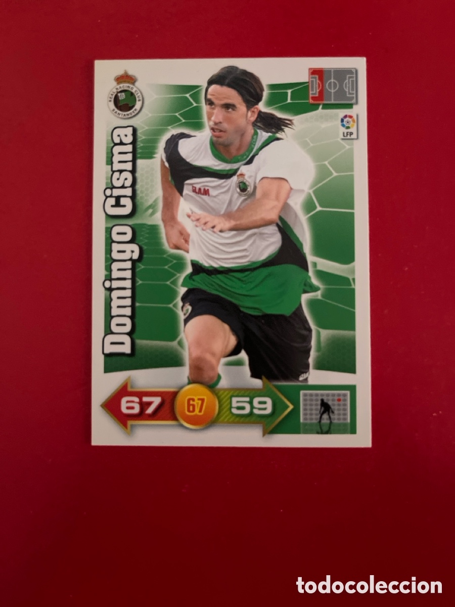 Figurine di Calcio: DOMINGO CISMA RACING DE SANTANDER 241 ADRENALYN 2010 2011 PANINI XL 10 11 CARTA CROMO FUTBOL