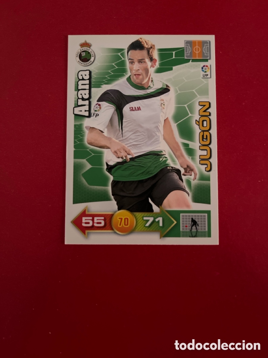 Cromos de F&uacute;tbol: ARANA JUGON RACING DE SANTANDER 248 ADRENALYN 2010 2011 PANINI XL 10 11 CARTA CROMO FUTBOL