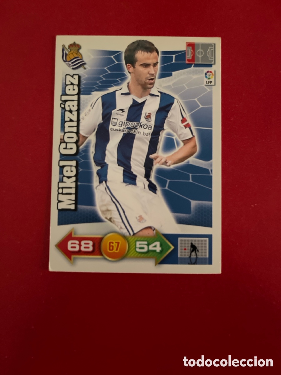Cromos de F&uacute;tbol: MIKEL GONZALEZ REAL SOCIEDAD 255 ADRENALYN 2010 2011 PANINI XL 10 11 CARTA CROMO FUTBOL