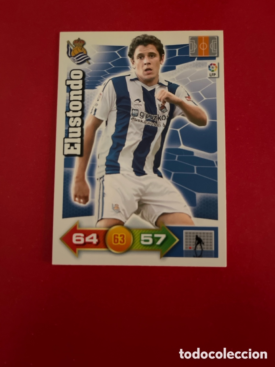 Cromos de F&uacute;tbol: ELUSTONDO REAL SOCIEDAD 262 ADRENALYN 2010 2011 PANINI XL 10 11 CARTA CROMO FUTBOL