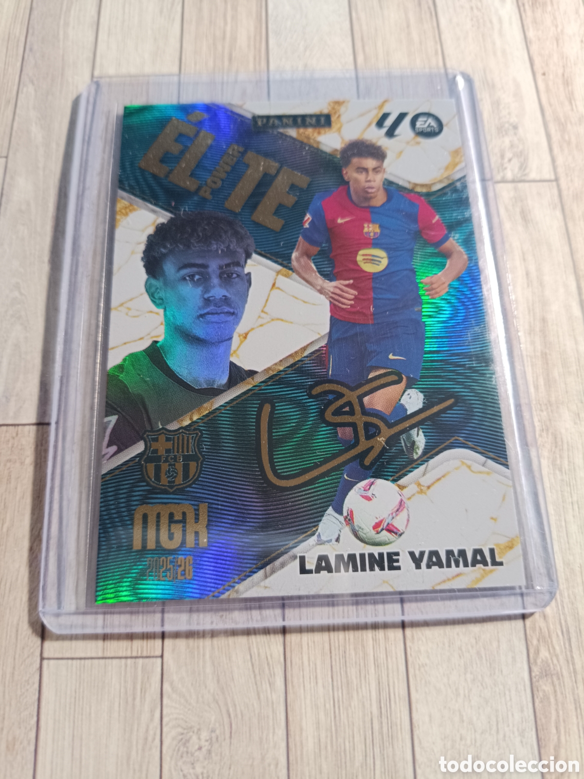 Cromos de F&uacute;tbol: P 9 LAMINE YAMAL ELITE POWER BARCELONA P9 MEGACRACKS 2025 2026 PANINI 25 26