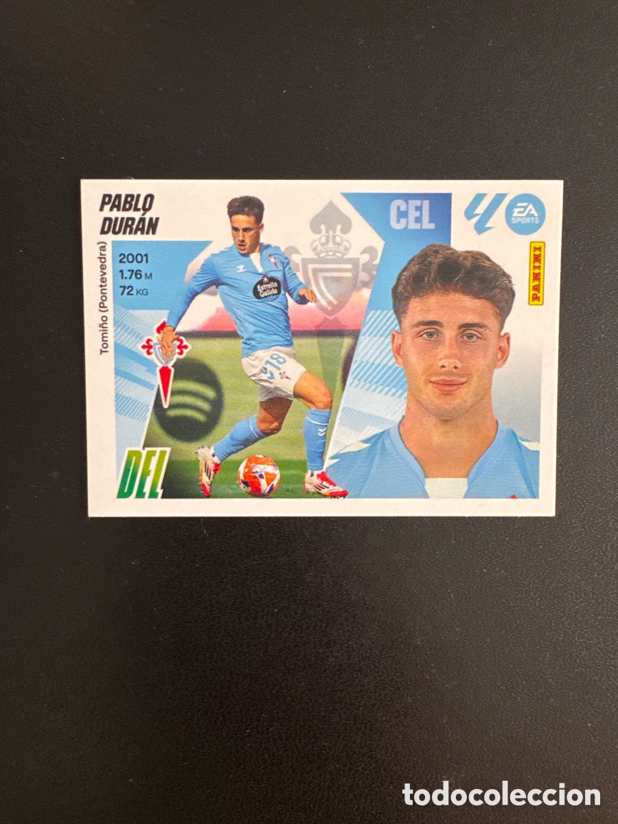 Cromos de F&uacute;tbol: PAVLO DUR&Aacute;N CELTA DE VIGO NUMERO 17 LIGA ESTE 2025 2026