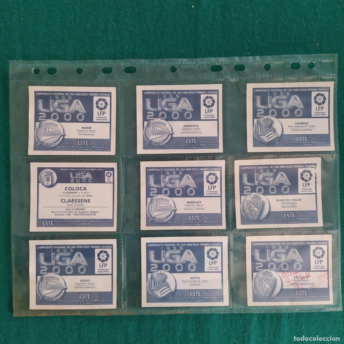 Cromos de f&uacute;tbol: 9 CROMOS LIGA ESTE 1999 2000 - Foto 2