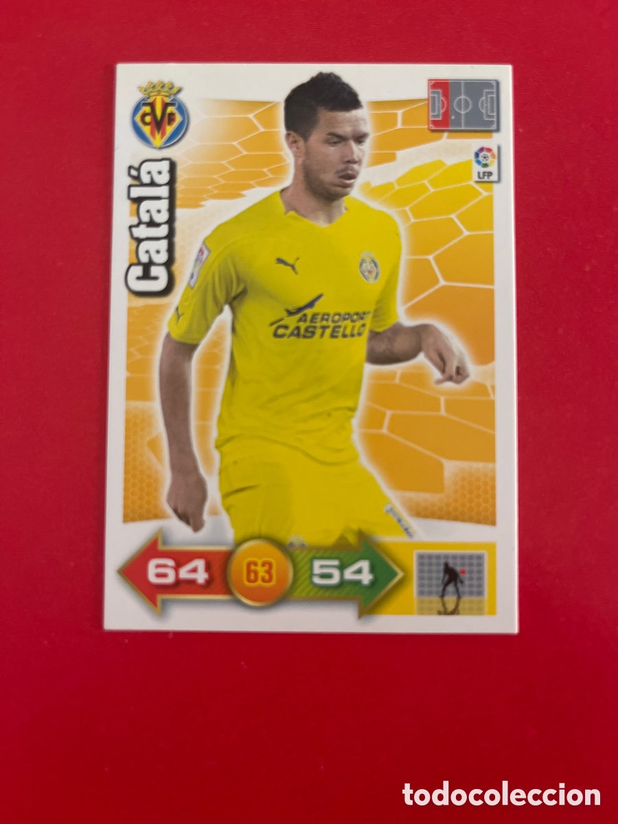Football Stickers: CATALA VILLARREAL 330 ADRENALYN 2010 2011 PANINI XL 10 11 CARTA CROMO FUTBOL