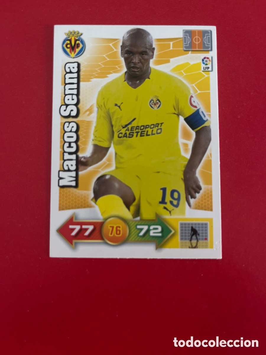 Fu&szlig;ball-Sticker: MARCO SENNA VILLARREAL 332 ADRENALYN 2010 2011 PANINI XL 10 11 CARTA CROMO FUTBOL