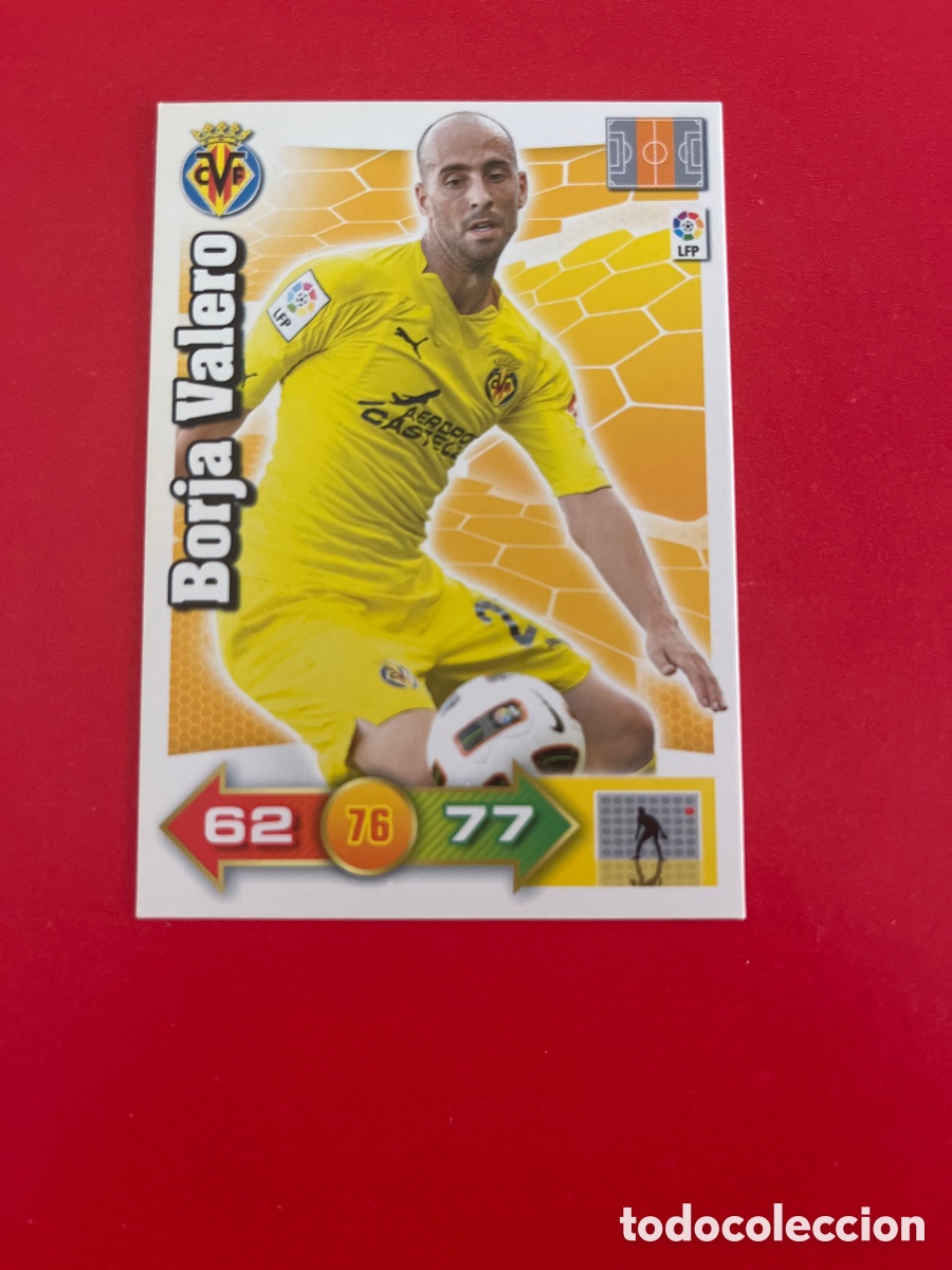 Cromos de Futebol: BORJA VALERO VILLARREAL 337 ADRENALYN 2010 2011 PANINI XL 10 11 CARTA CROMO FUTBOL