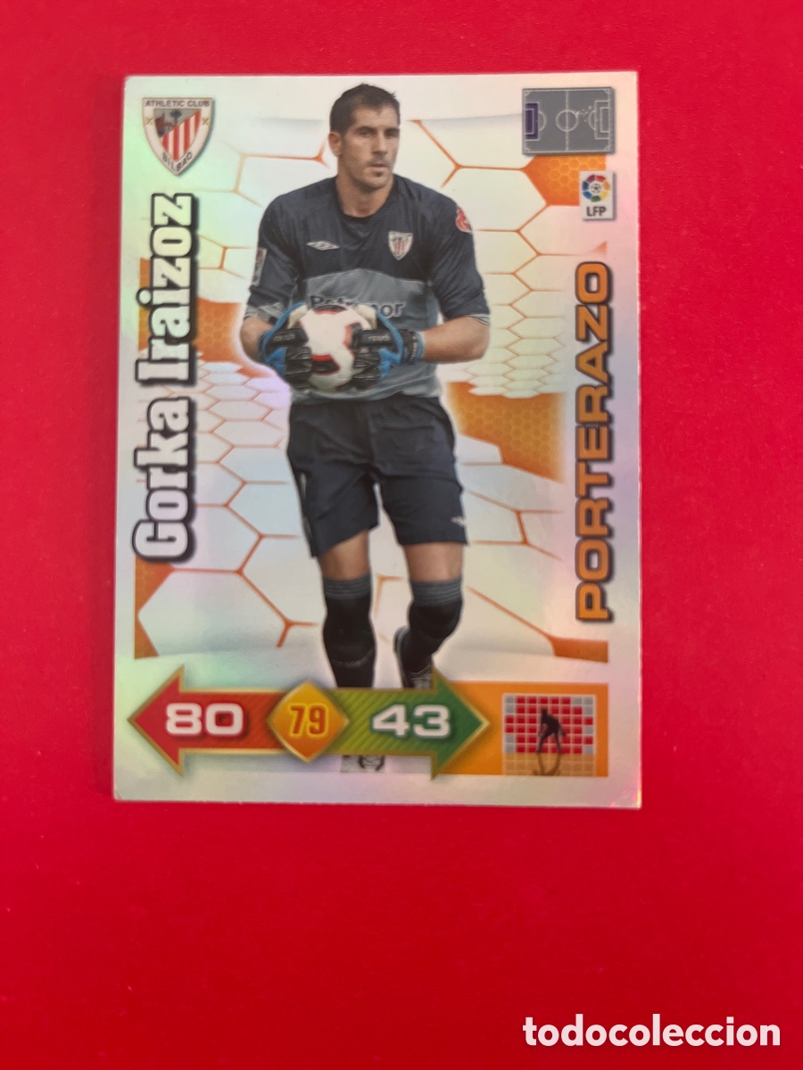 Cromos de f&uacute;tbol: GORKA IRAIZOZ PORTERAZO ATHLETIC CLUB 362 ADRENALYN 2010 2011 PANINI XL 10 11 CARTA CROMO FUTBOL