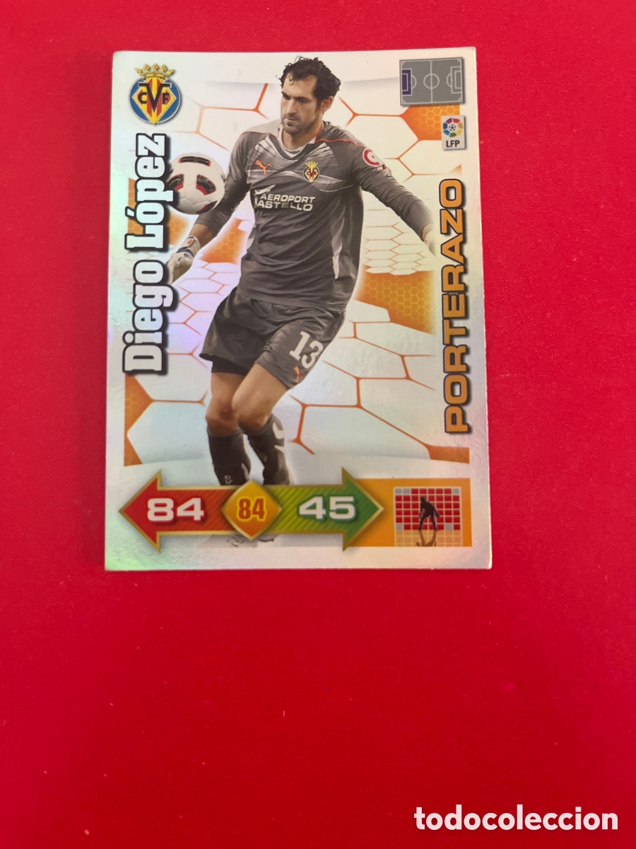 Cromos de f&uacute;tbol: DIEGO LOPEZ PORTERAZO VILLARREAL 369 ADRENALYN 2010 2011 PANINI XL 10 11 CARTA CROMO FUTBOL