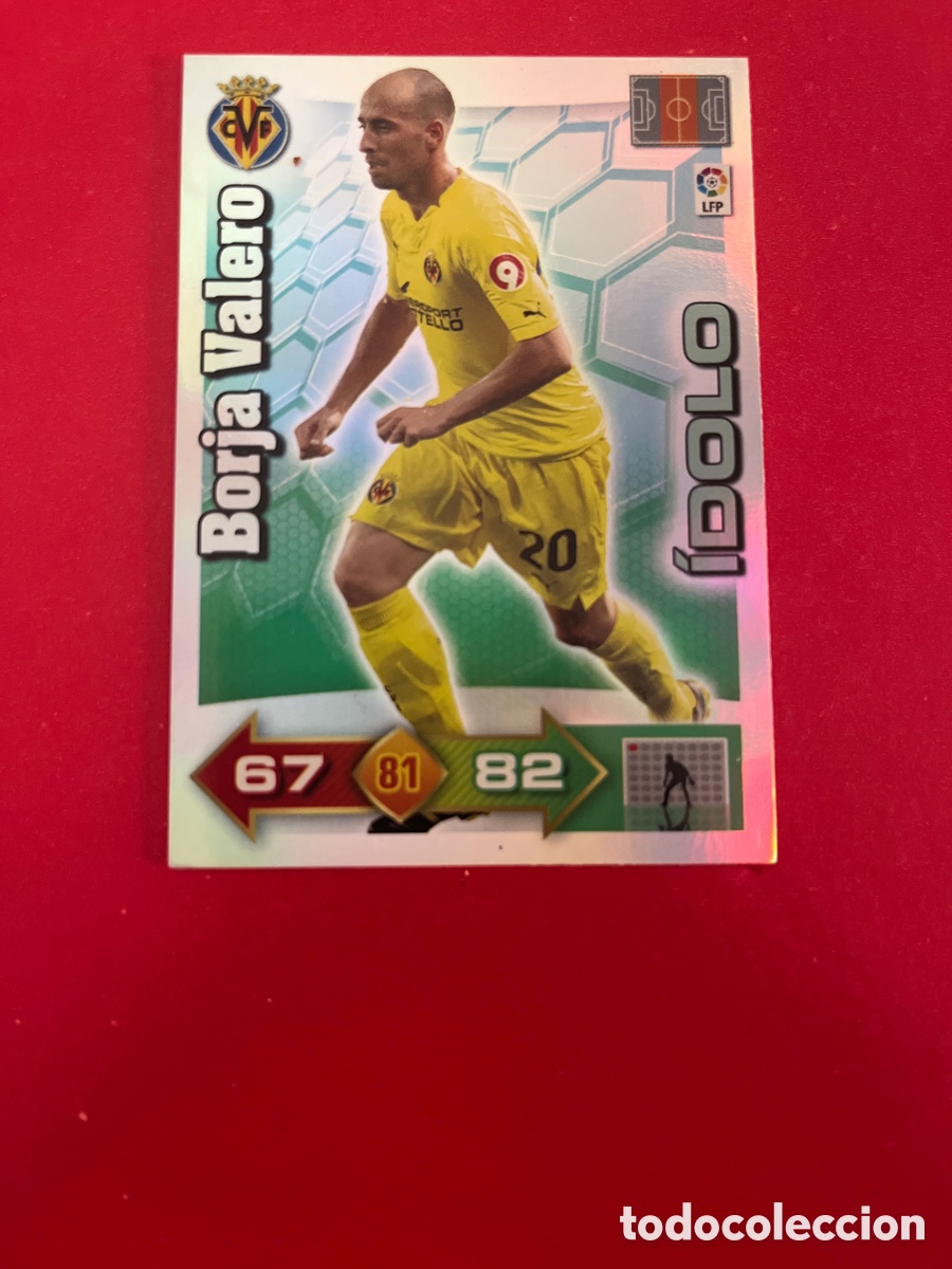Fu&szlig;ball-Sticker: BORJA VALERO IDOLO VILLARREAL 407 ADRENALYN 2010 2011 PANINI XL 10 11 CARTA CROMO FUTBOL