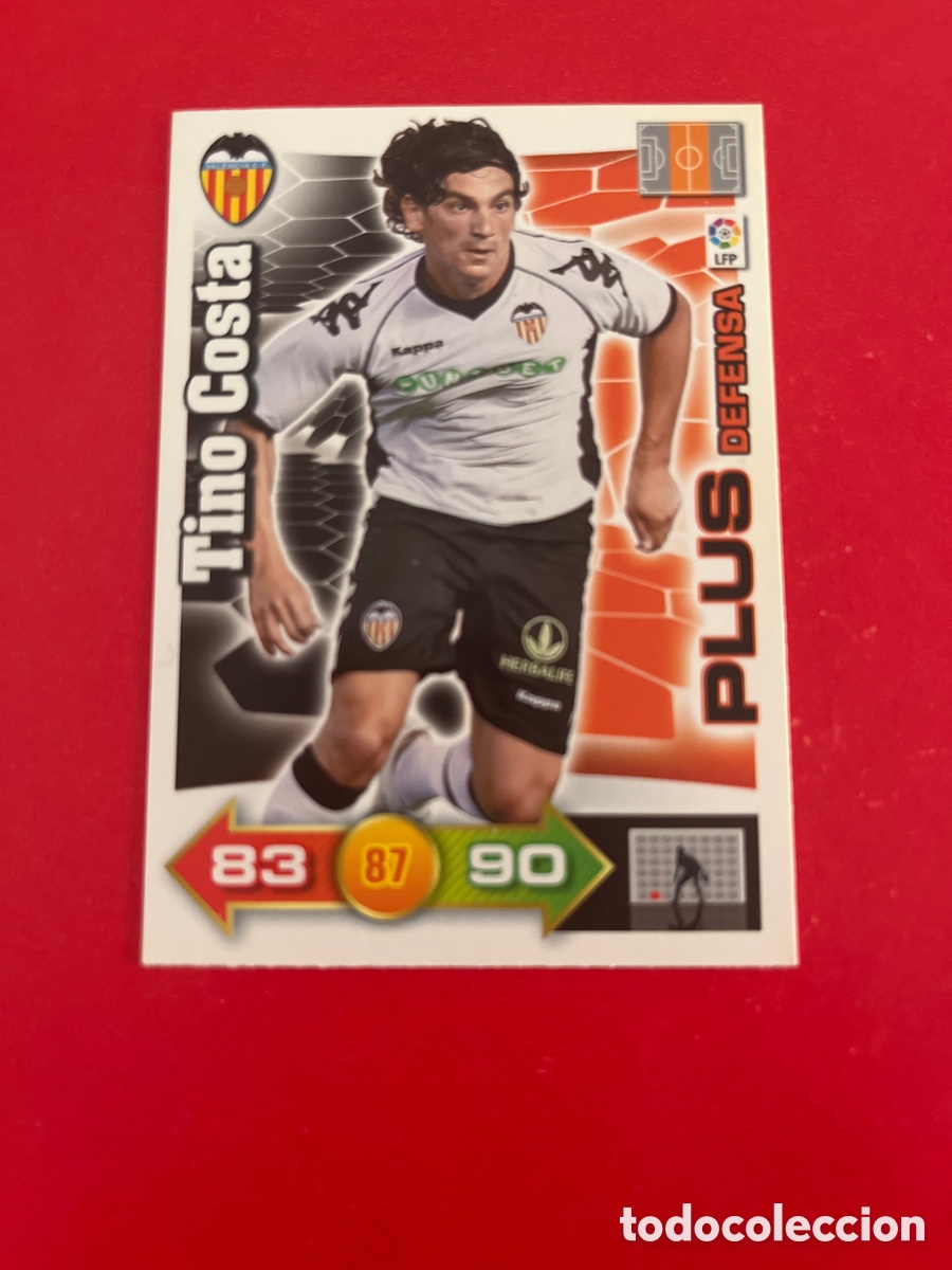 Figurine di Calcio: TINO COSTA 480 VALENCIA C.F. PLUS DEFENSA ADRENALYN 2010 2011 PANINI XL 10 11 CARTA CROMO FUTBOL