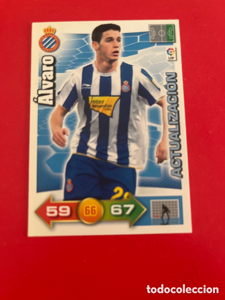Cromos de F&uacute;tbol: ALVARO 432 R.C.D.ESPA&Ntilde;OL ACTUALIZACION ADRENALYN 2010 2011 PANINI XL 10 11 CARTA CROMO FUTBOL