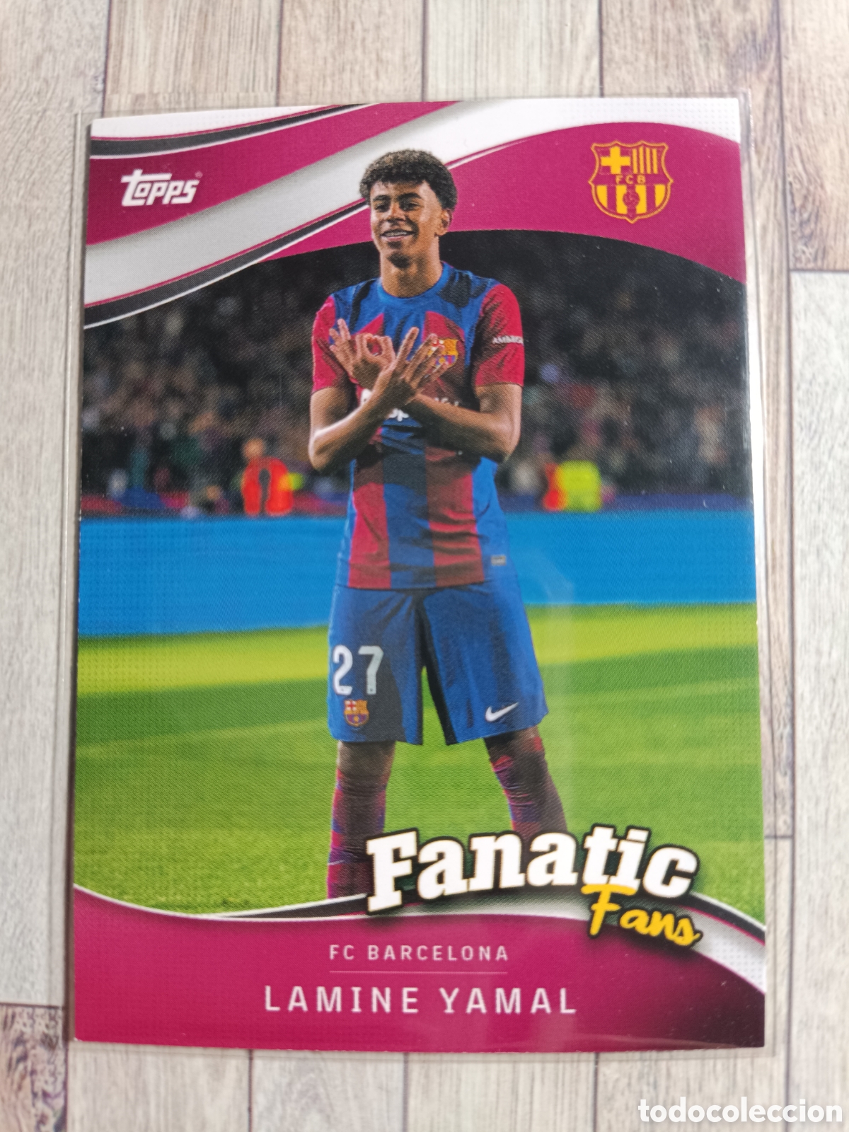Cromos de F&uacute;tbol: FF - 4 LAMINE YAMAL FANATIC FANS BARCELONA FAN SET 2024 2025 TOPPS 24 25