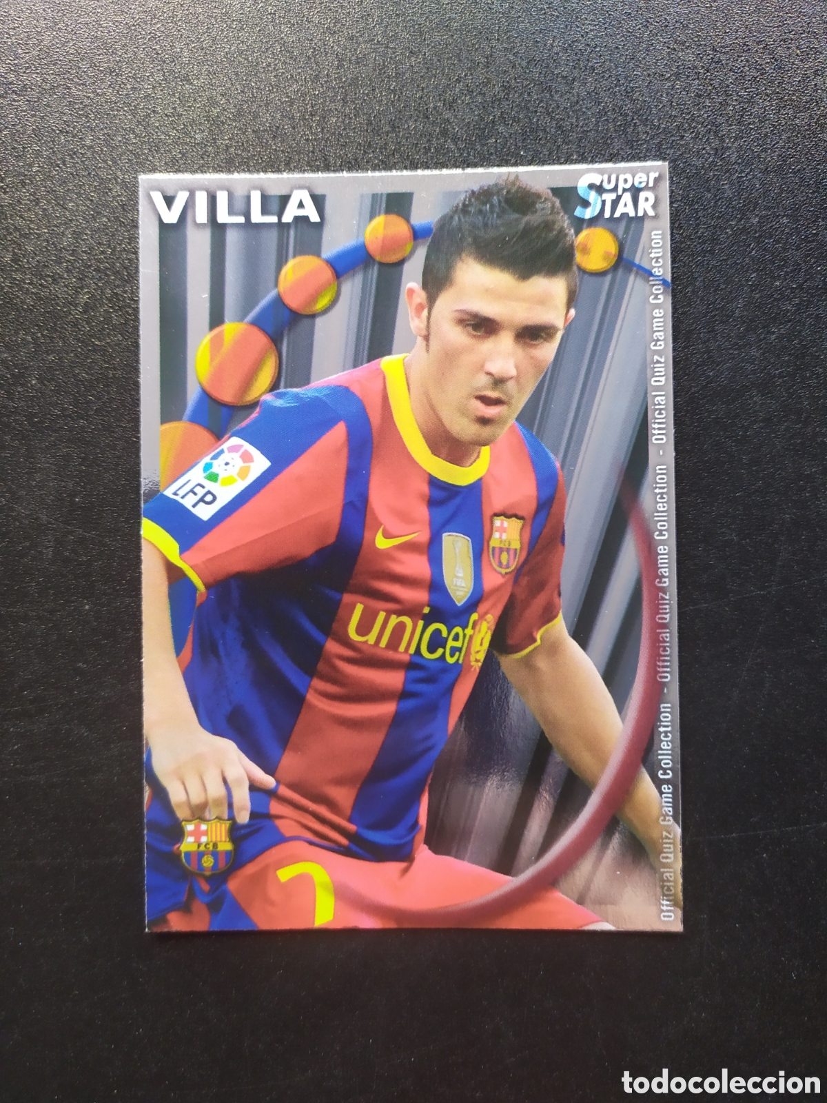 Cartes &agrave; collectionner de Football: Mundicromo fichas liga 2010 2011 10 11 Villa superstar brillo liso n&deg; 27 Barcelona