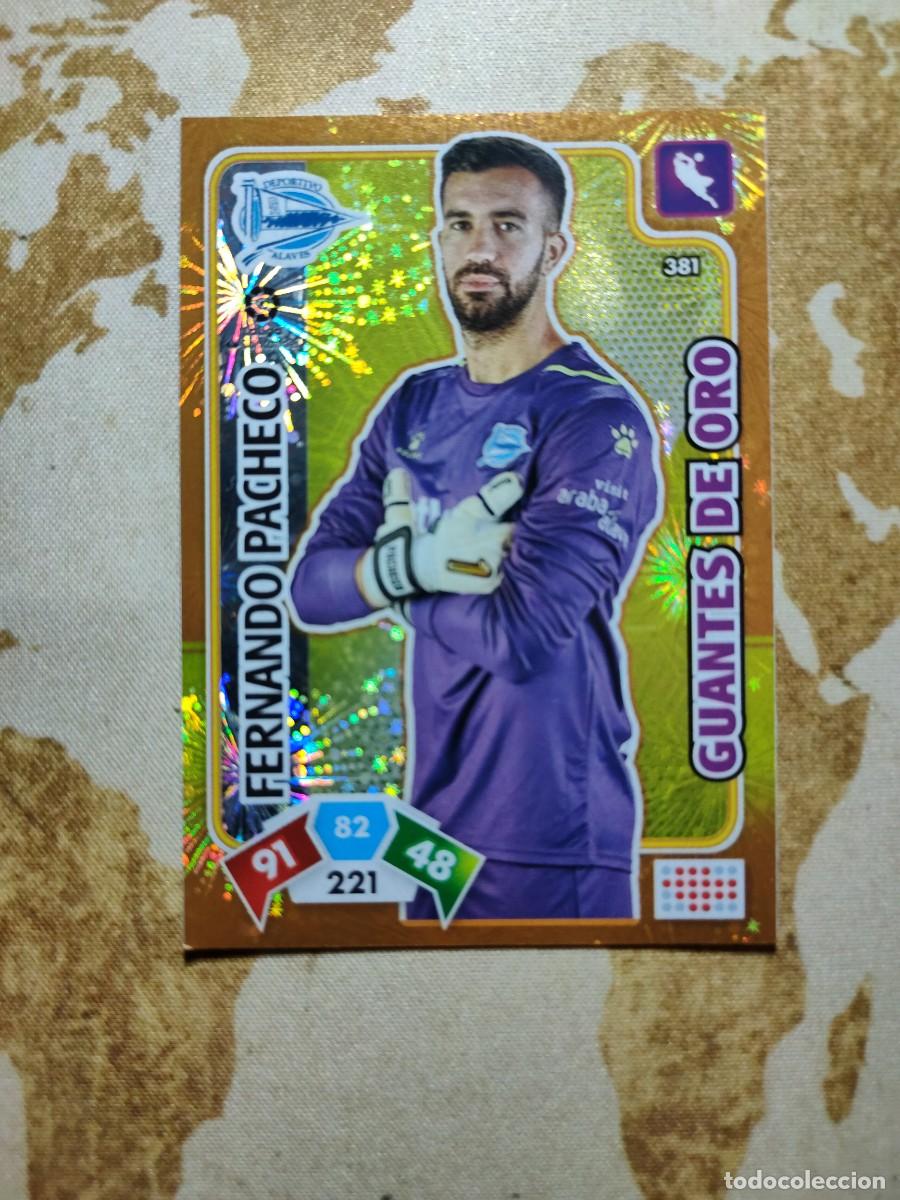 Fu&szlig;ball-Sticker: Adrenalyn Guantes de oro 381 FERNANDO PACHECO 2019-20