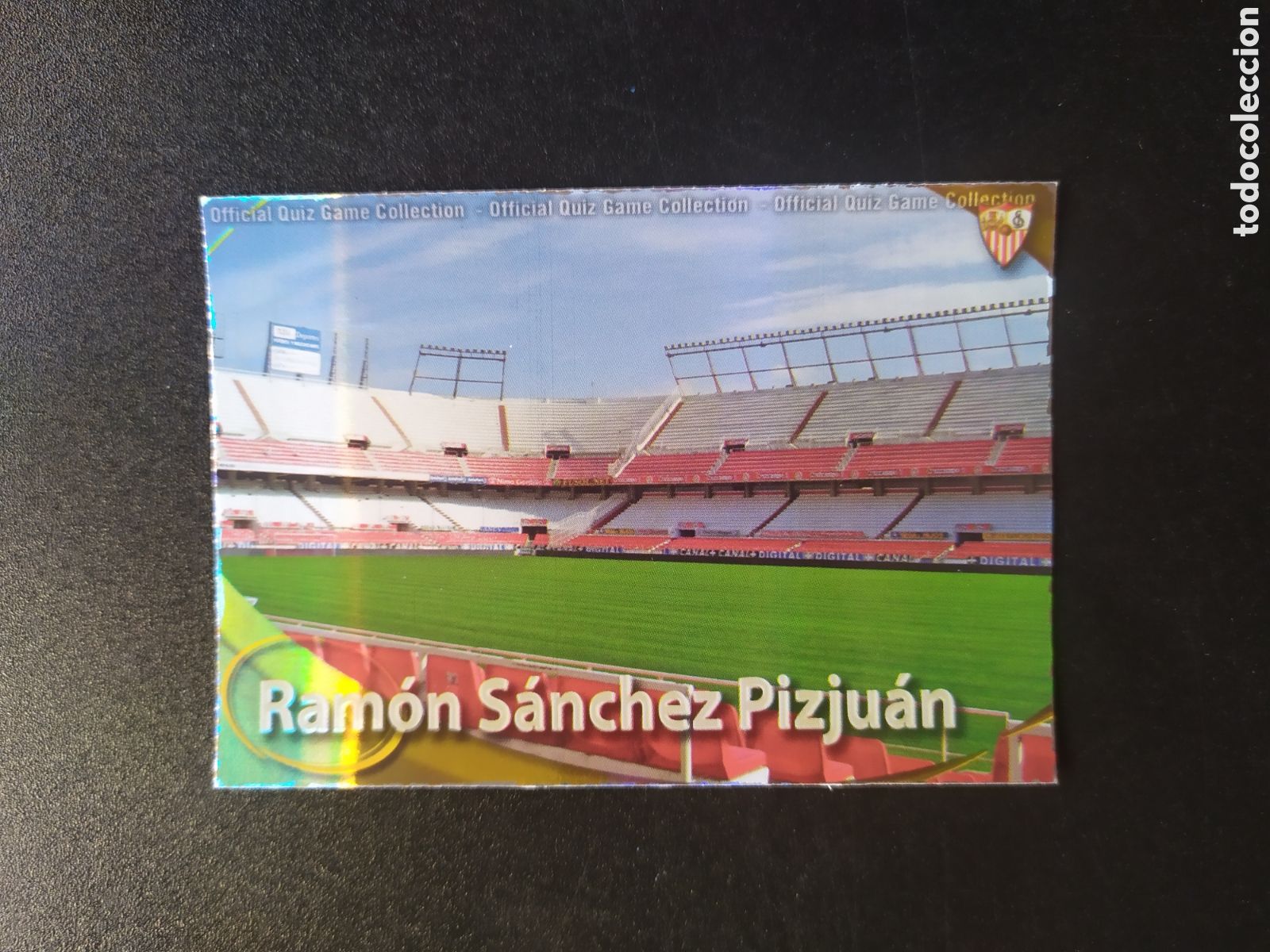 Fu&szlig;ball-Sticker: Mundicromo fichas Liga 2010 2011 10 11 estadio S&aacute;nchez Pizju&aacute;n brillo rayas n&deg; 83 Sevilla