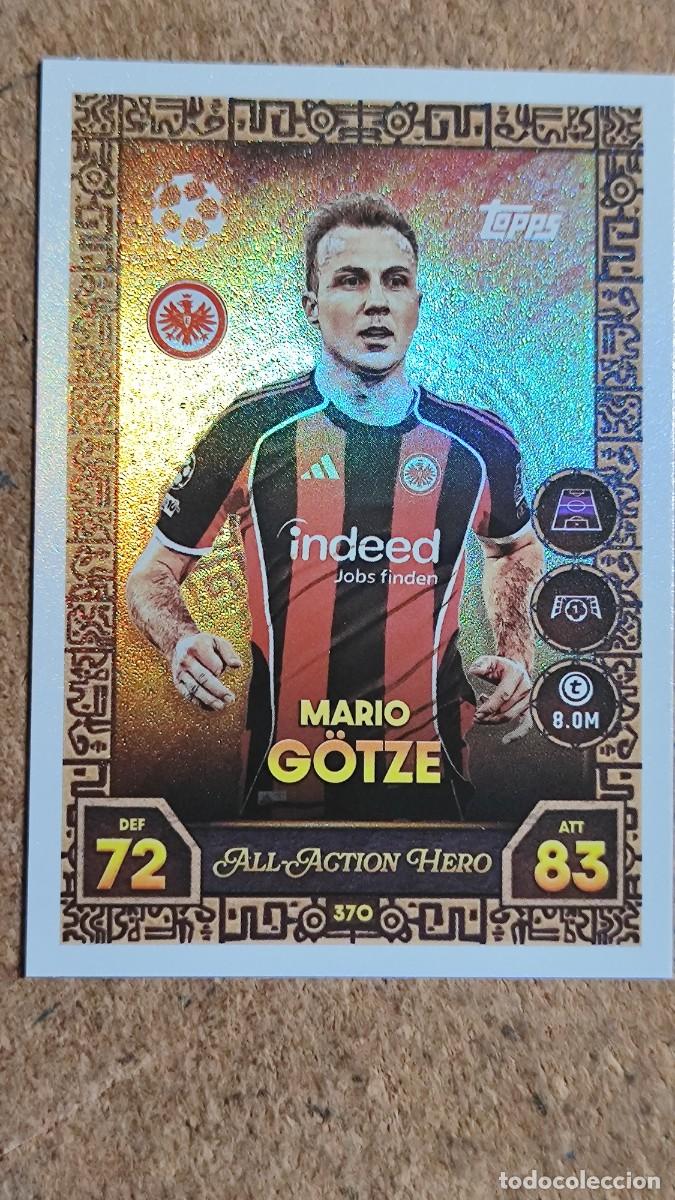 Cartes &agrave; collectionner de Football: MATCH ATTAX 25/26 CARD ALL ACTION HERO GOTZE EINTRACHT # 370 TOPPS
