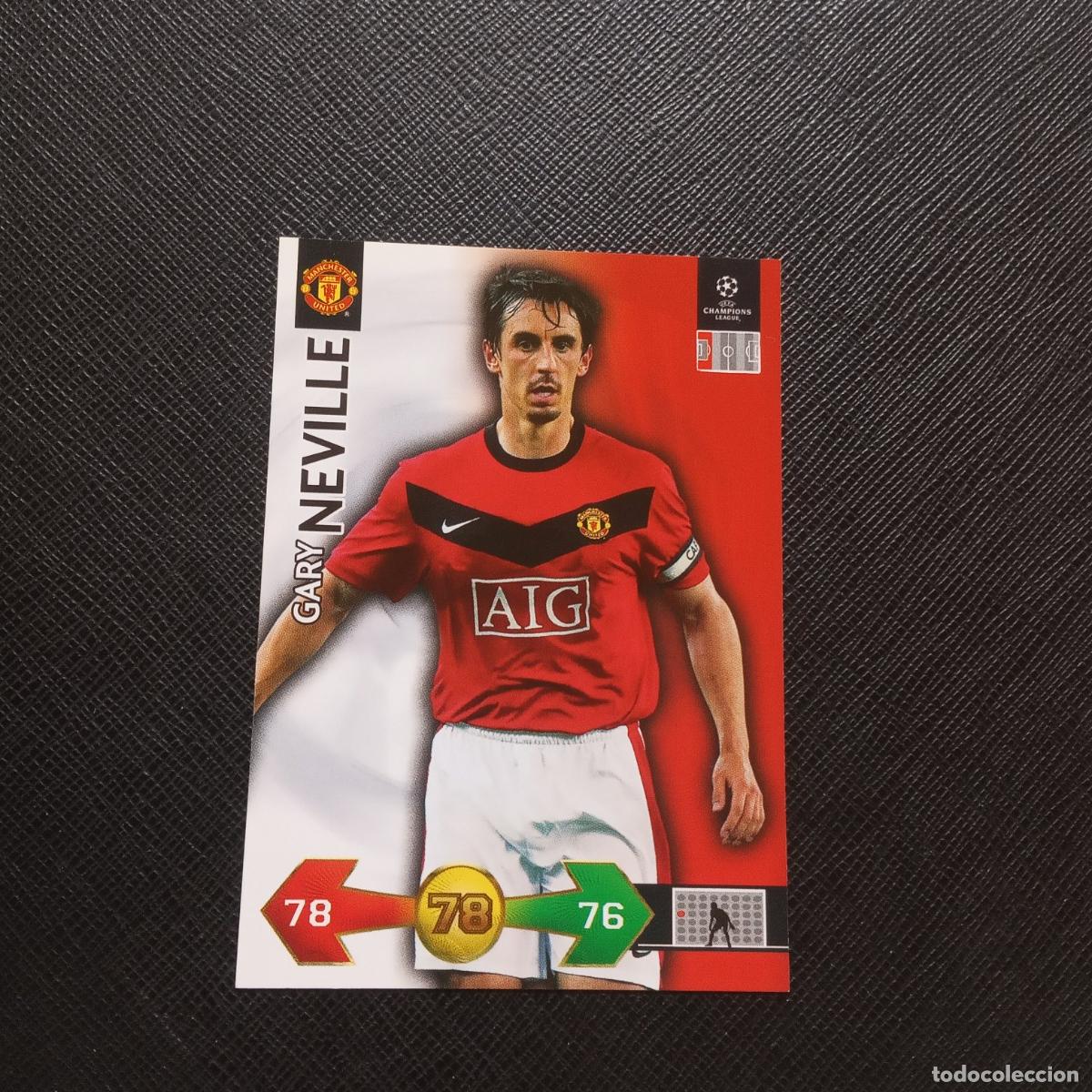 Cartes &agrave; collectionner de Football: NEVILLE MANCHESTER UNITED PANINI CHAMPIONS LEAGUE SUPER STRIKES 2009 2010 09 10 - A108 PG46