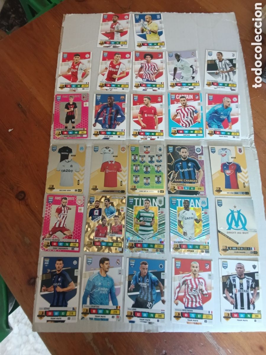 Figurine di Calcio: LOTE DE 27 CROMOS / DE FUTBOL / UEFA - 2023 / DE PANINI